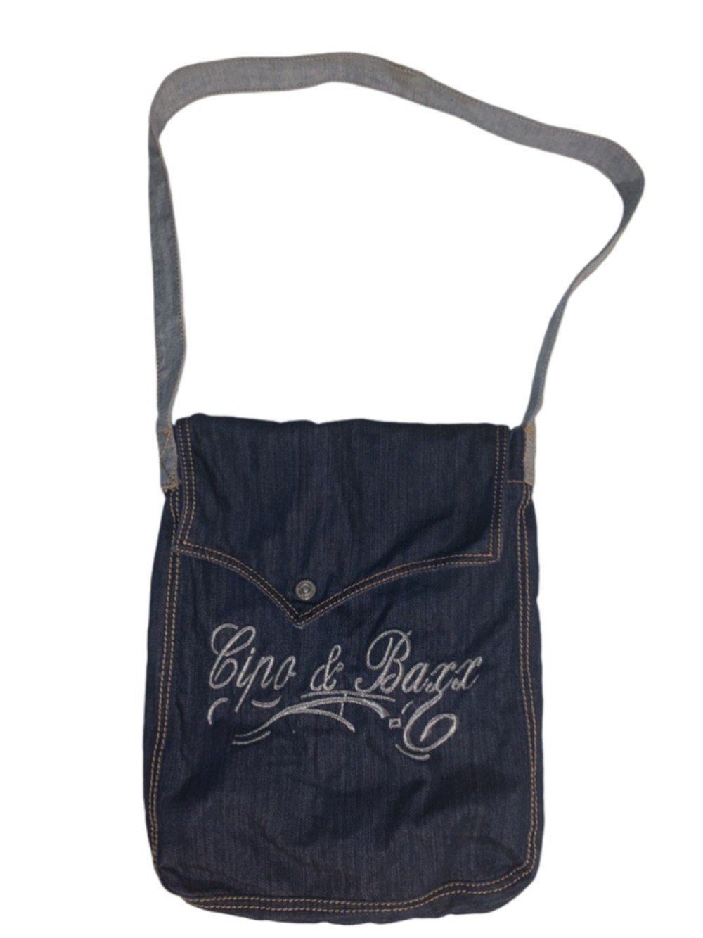 Women's Cipo & Baxx Crossbody jean Bag One Size Blue White